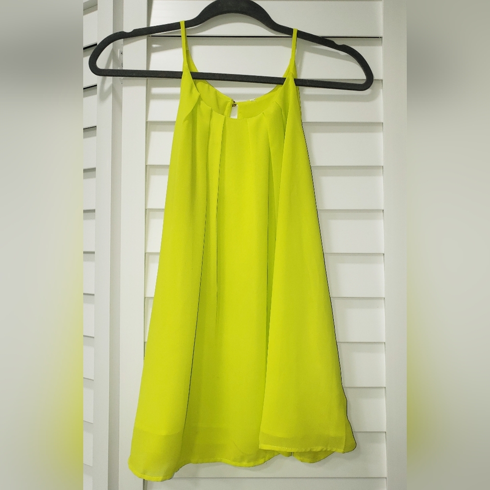 Kiwi Lime Yellow Sleeveless Top